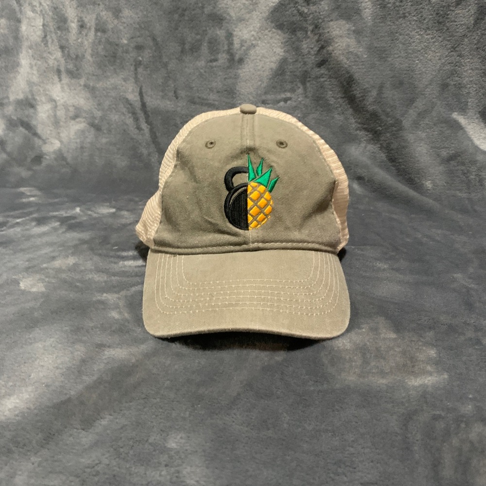 Hit Wear Trucker Hat Unisex OSFA Kettlebell Pineapple Green Adjustable Flaw